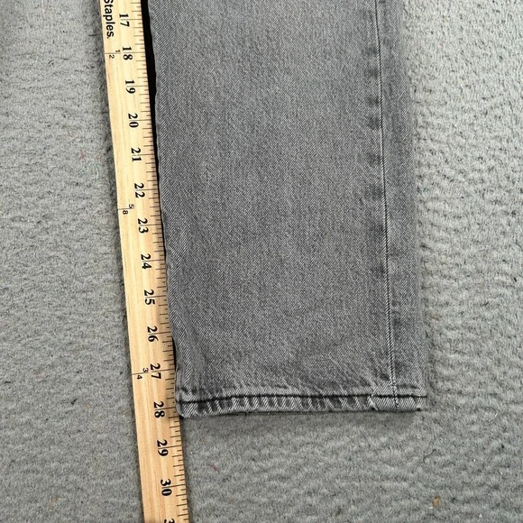 Levi's 501 '93 Jeans Men's 30x28 Gray Denim Straight Faded Distressed Button Fly - Picture 9 of 12